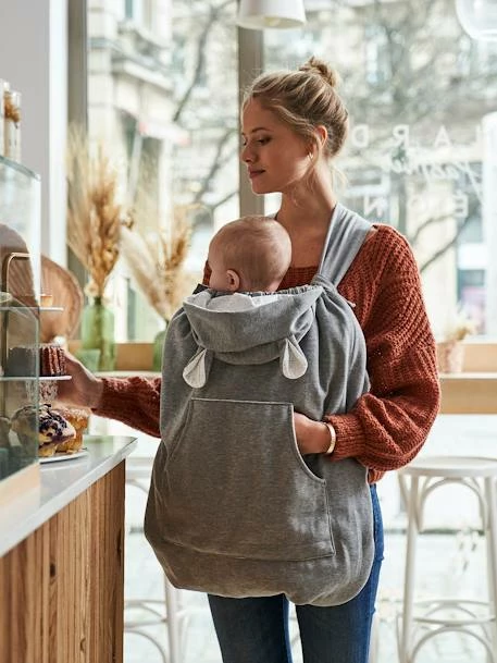 Best Sale π Baby Carrier Cover in Fleece - light grey, Nursery π