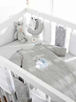 Best Sale 😀 Breathable Cot Bumper - white/print 🎁