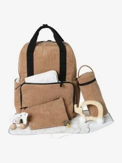 Deals 😍 Changing Bag in Corduroy, Travel - camel, Nursery ⭐