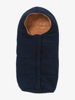 Best Sale ⌛ Footmuff for Pushchair in Fleece Lined in Jersey Knit - dark blue 🥰