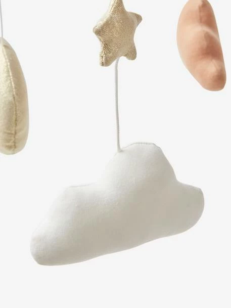 Discount π₯ Glittery Moon & Stars Mobile - brown dark solid with design, Nursery π - Image 6