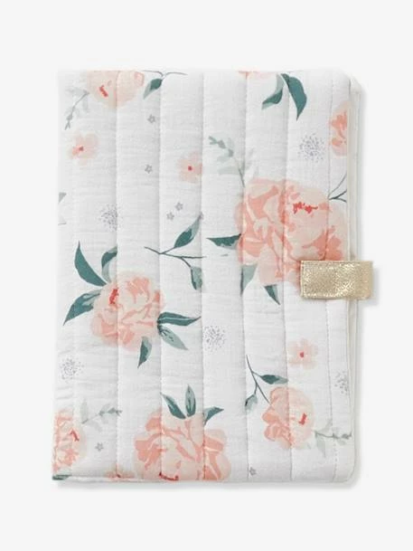 Flash Sale π Health Booklet Cover, EAU DE ROSE Theme - white/print, Nursery β