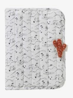 Cheap 😀 Medical Records Cover in Cotton Gauze - white medium all over printed, Nursery 🥰