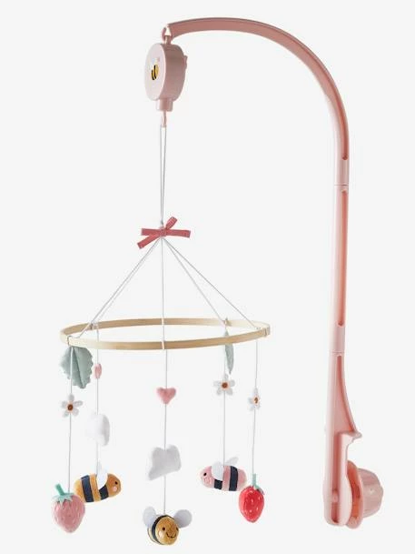 Budget π Musical Mobile Set, Bee Garden Theme - pink, Nursery βοΈ