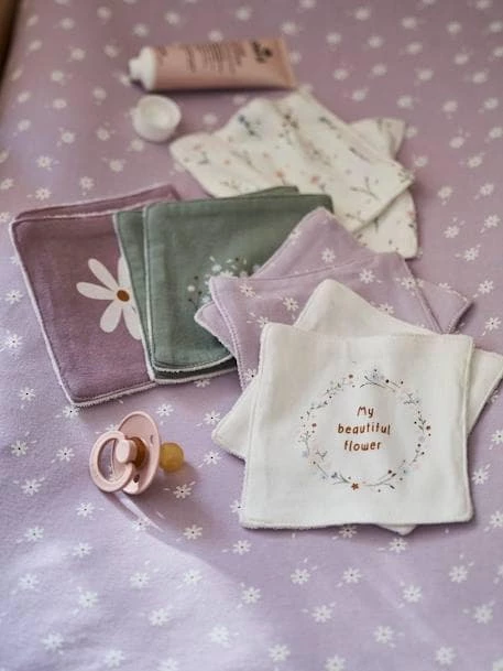 Best Pirce π Pack of 10 Washable Wipes - brown medium all over printed, Nursery π - Image 5