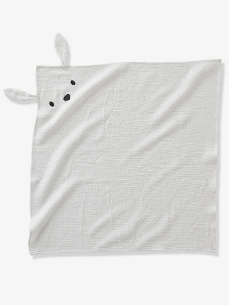 Flash Sale π Pack of 3 Muslin Squares in Organic Cotton*, Jouy Story - white, Nursery π - Image 2