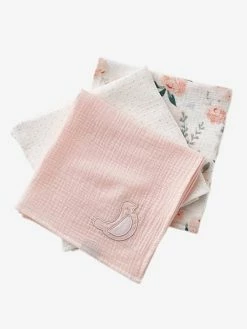 Budget β€οΈ Pack of 3 Nappies, EAU DE ROSE Theme - light pink, Nursery π