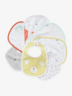 Buy 💯 Pack of 7 Organic Bibs for Babies - white, Nursery 🧨