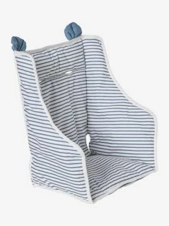 Hot Sale 😉 VERTBAUDET High Chair Cushion - blue stripes 🔔